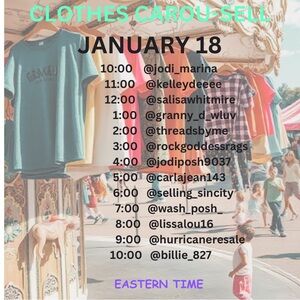 🎠 Clothes Carou-SELL 🎠 is LIVE now Monthly Train Show January 18